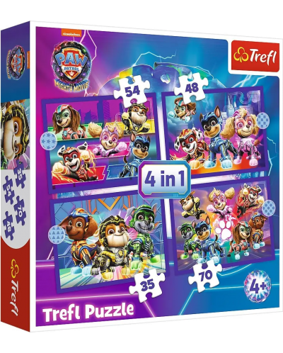 Puzzle Trefl 4 în 1 - Câini de salvare - 1